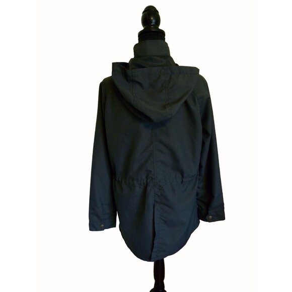 O'Neill Women's Hooded Jacket Zippered Lined Pockets Drawstring Dark Grey Size M - Picture 7 of 11